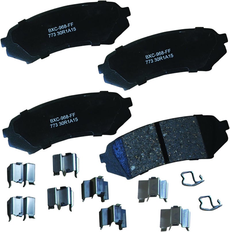 Bendix وسادات فرامل خلفية سيراميك SBC773 الممتازة لسيارات لكزس LX470 2007-1998، تويوتا لاند كروزر 2007-1998 - Image 1